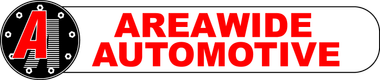 The logo for areawide automotive is shown on a white background