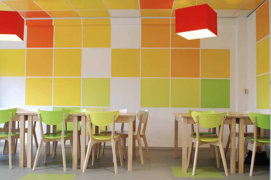 Interieurontwerp lunchruimte kantoorpand