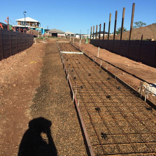 concrete pathway rebar