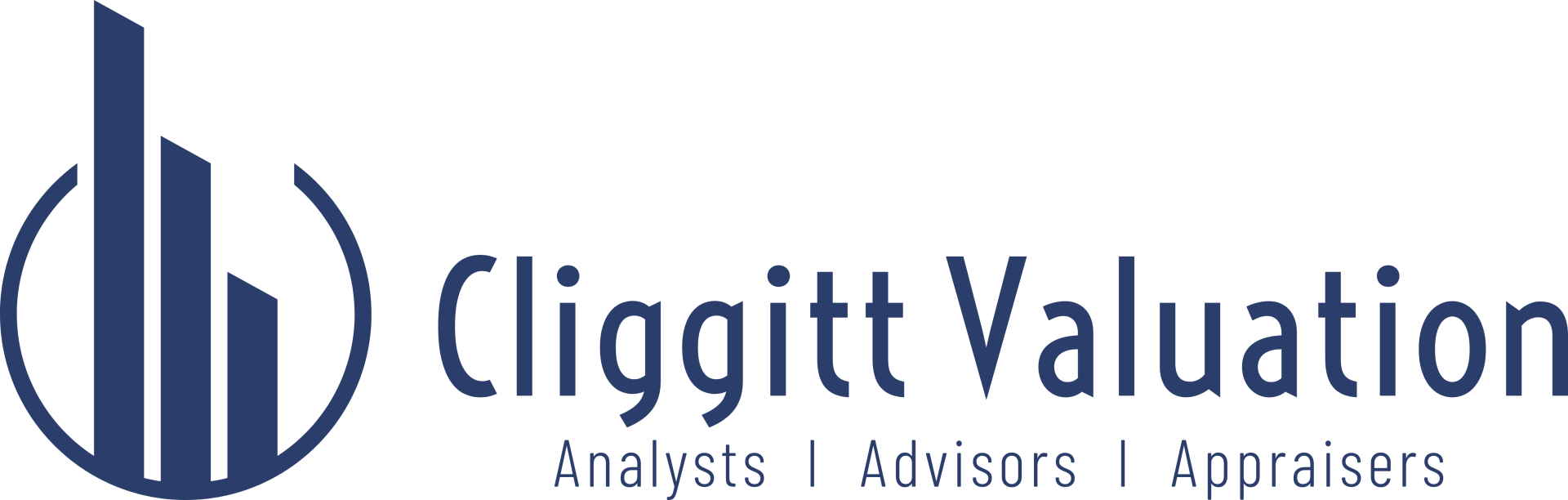 The logo for cliggitt valuation analysts advisers and appraisers