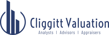 The logo for cliggitt valuation analysts advisers and appraisers