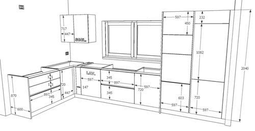 progetto per cucina in legno
