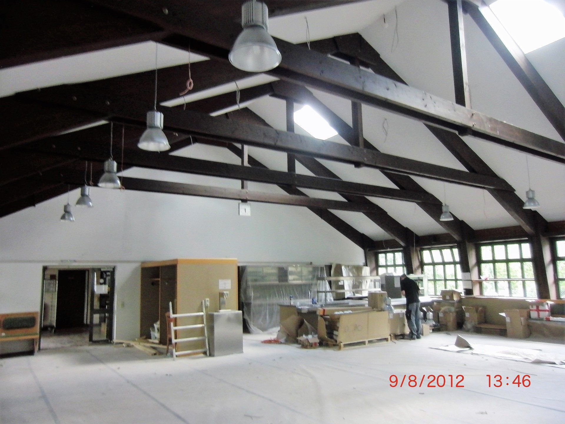 Ein Foto eines im Bau befindlichen Gebäudes wurde am 08.09.2012 aufgenommen
