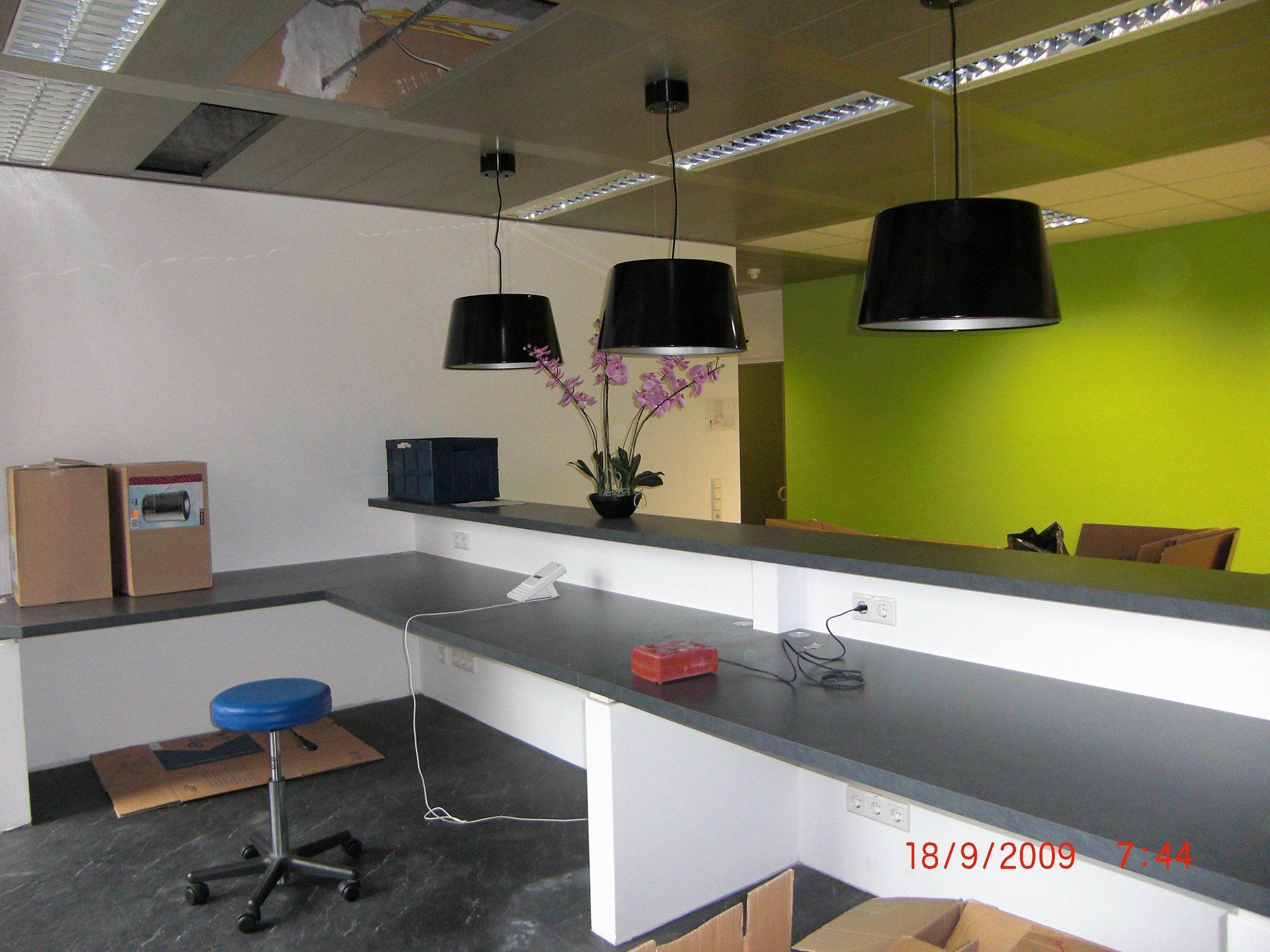 Ein Foto vom 18.9.29 zeigt ein leeres Büro