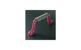 maniglia plastica e nichel colorata rosa