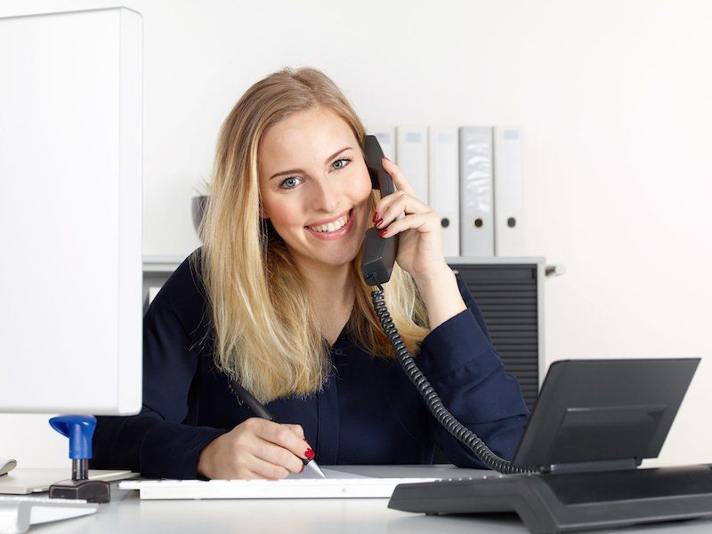 woman on phone