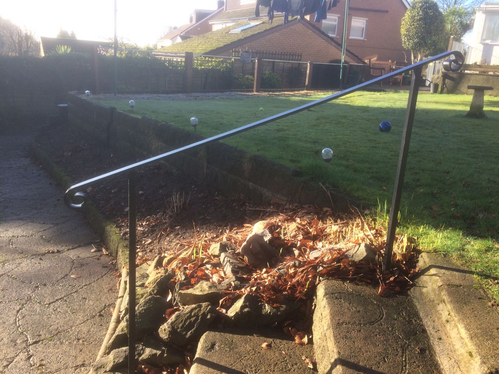 garden steps railing