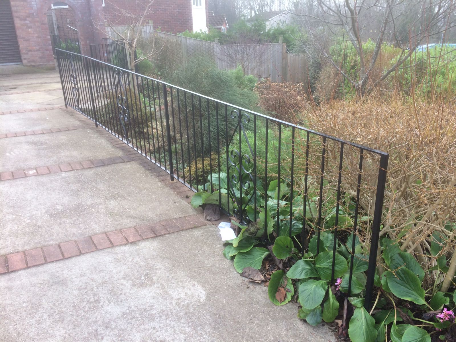 metal garden railing