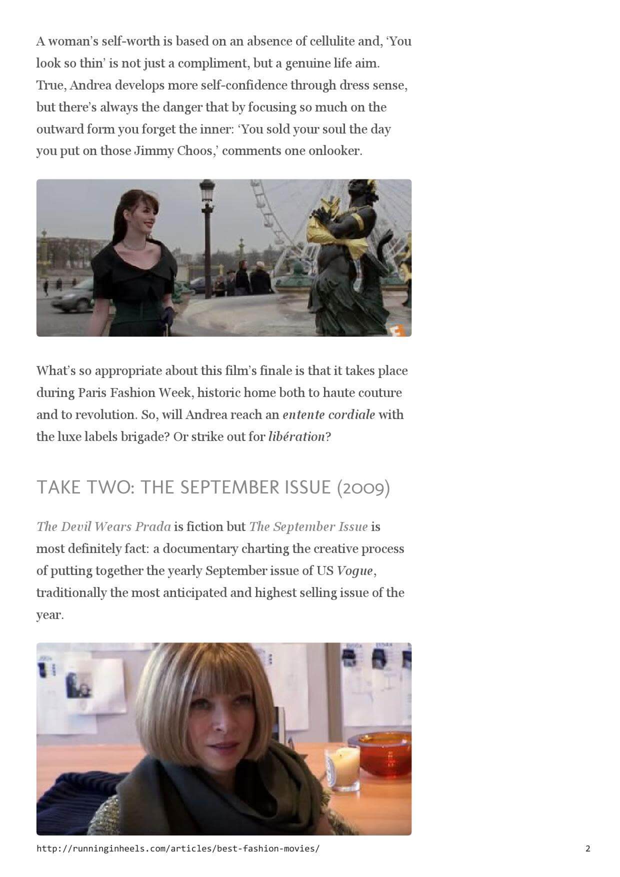 Anna Wintour with a bob hairstyle sits at her desk, with a scarf, papers, and a candle in the background.