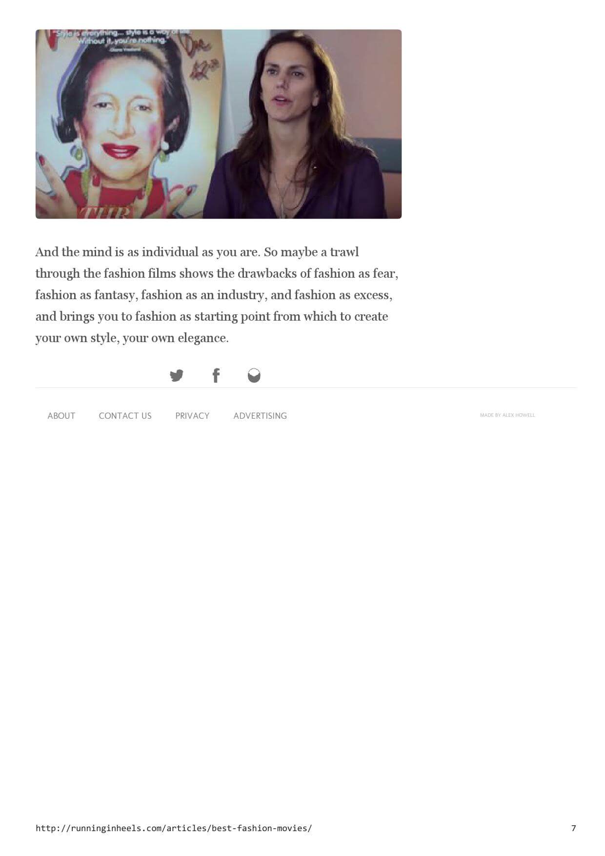 A woman stands beside a painted portrait of a person wearing jewelry, as part of a fashion-themed website layout.