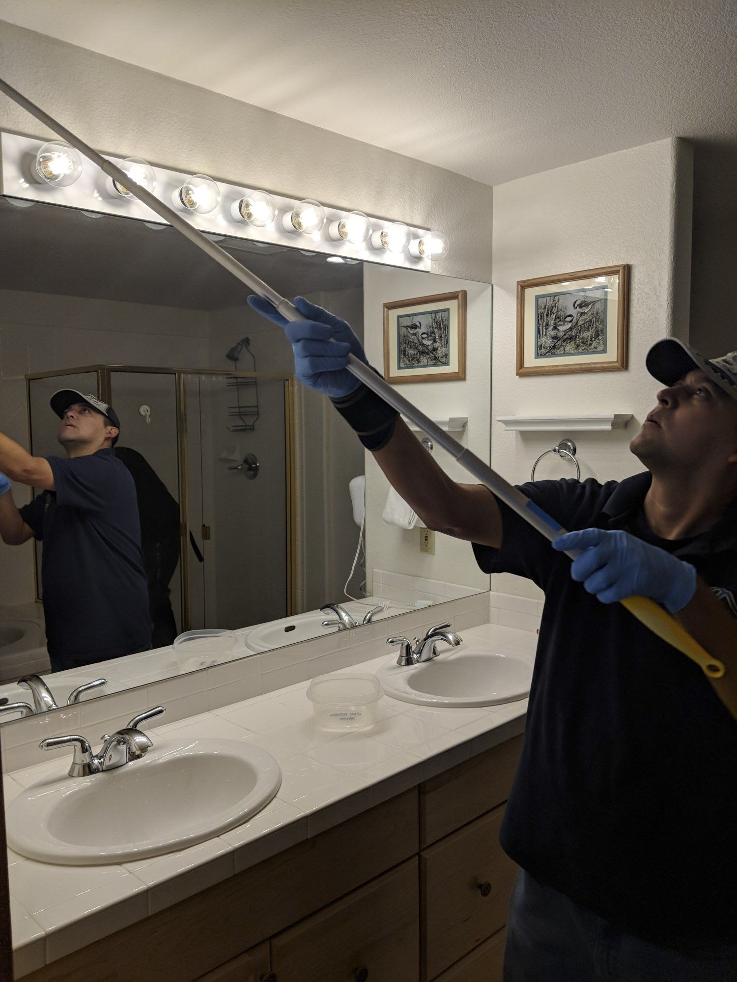 bathroom cleaning