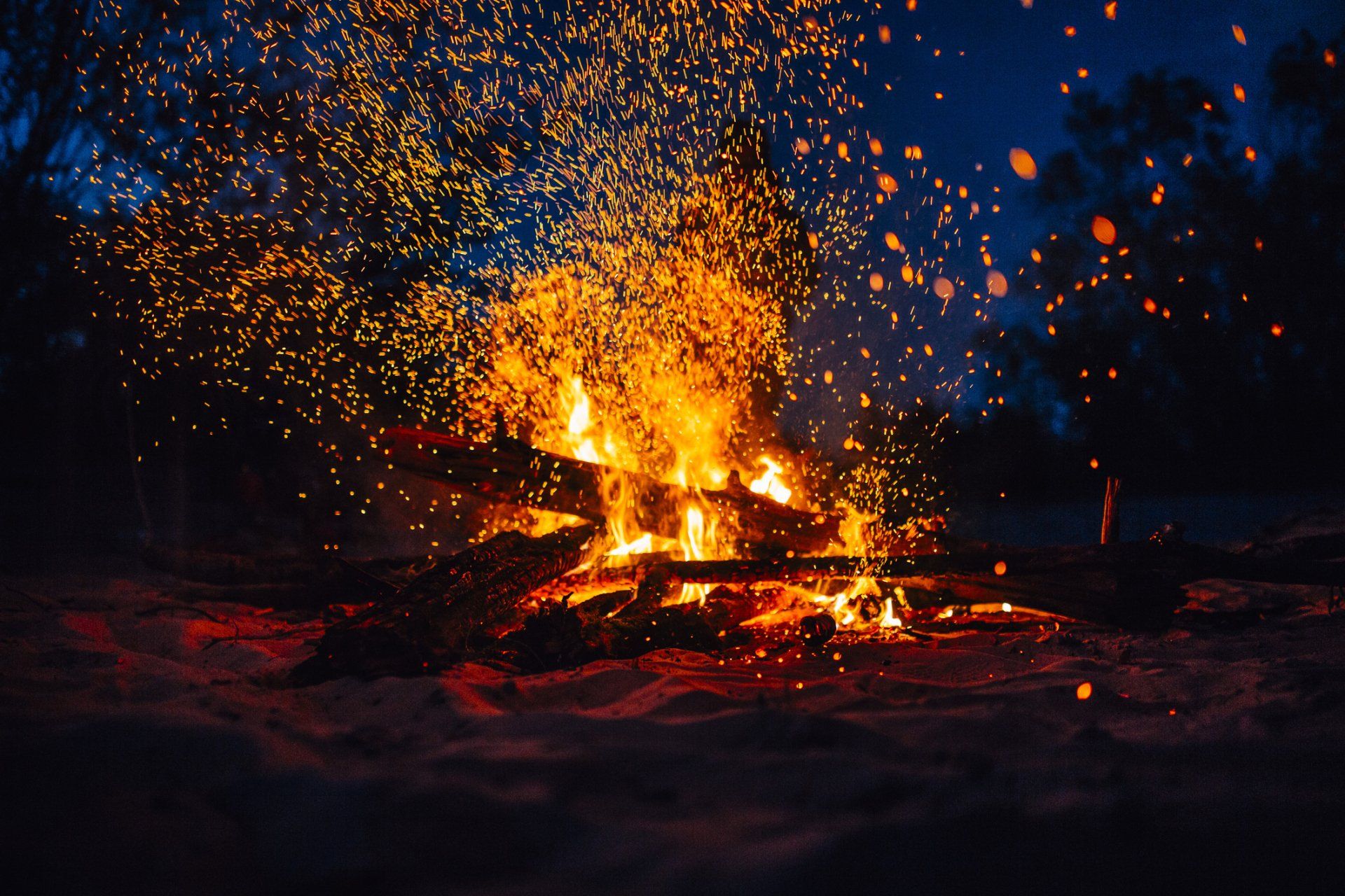 Camp Fire on The Beach — Goodrich, MI — Firewood & Coal Sales