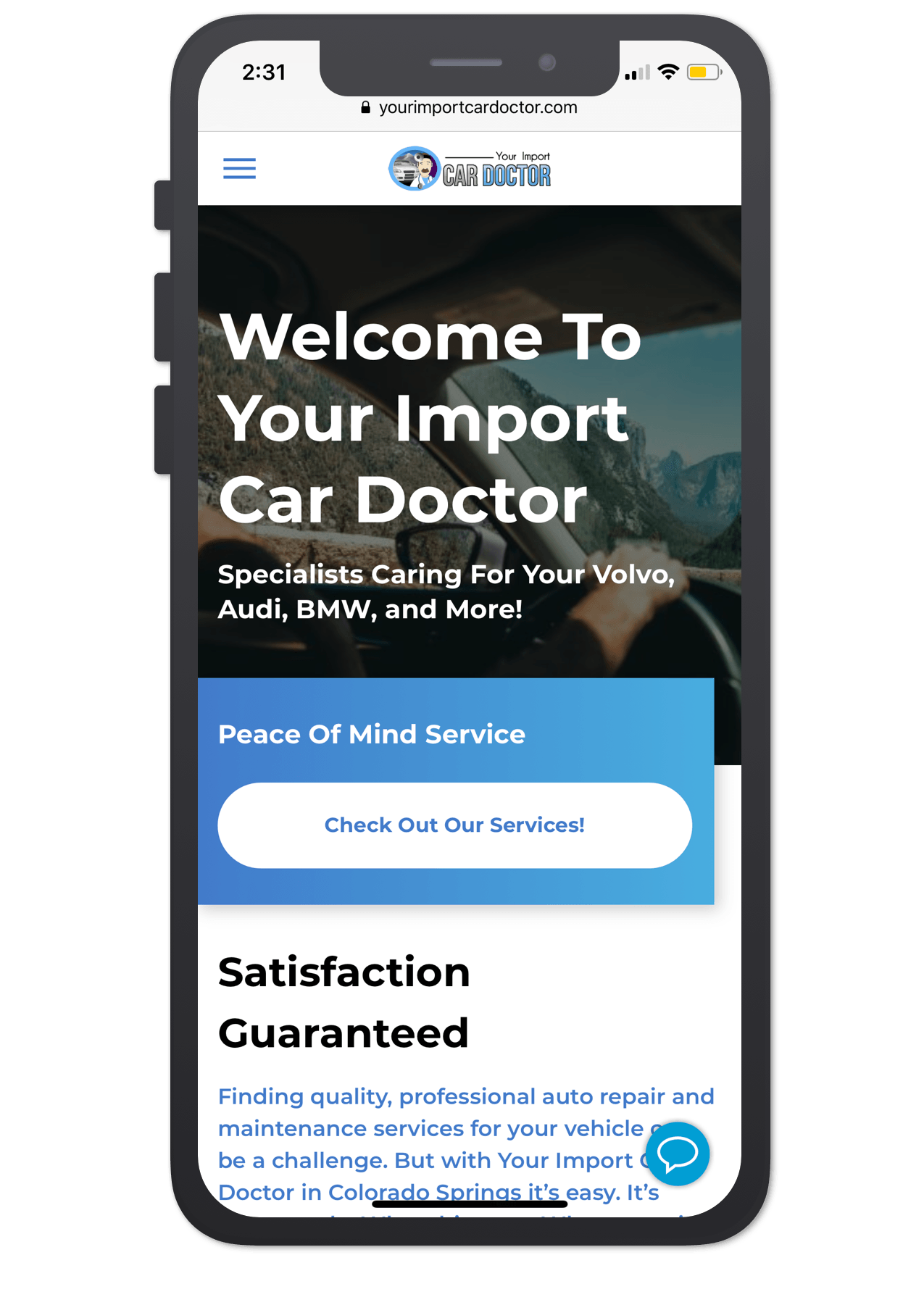 Mobile Version Of Website Example
