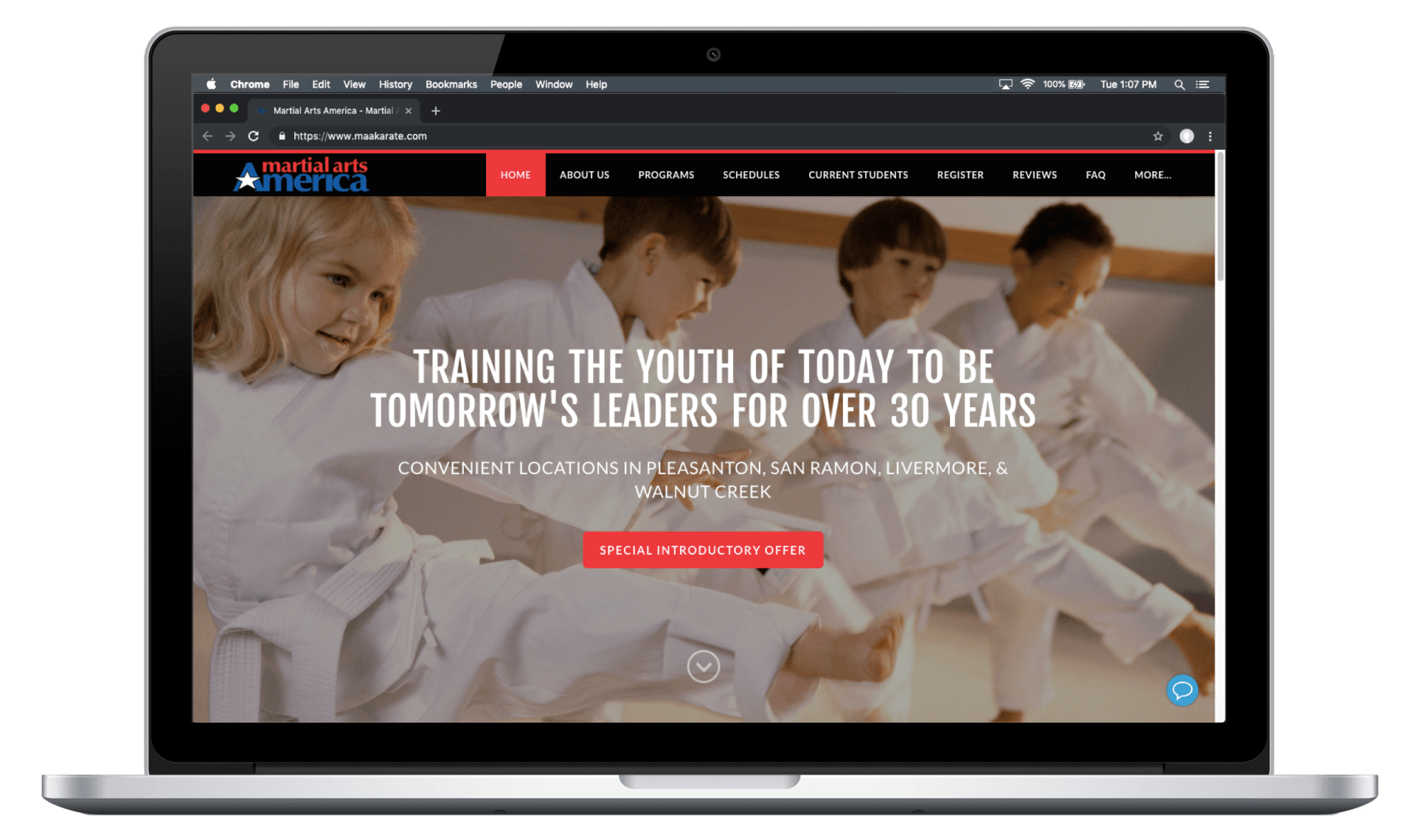 Martial Arts America Desktop