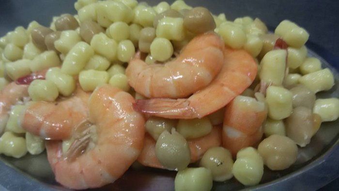 gnocchi con gamberi