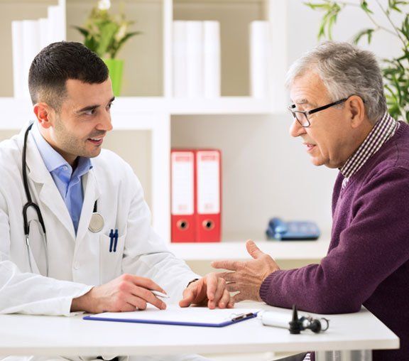 Patient discussing with a doctor - Absence from Work Certificates in Camden North Haven, NSW Patient discussing with a doctor - Absence from Work Certificates in Camden North Haven, NSW