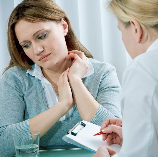 Woman sad while check up- Absence from Work Certificates in Camden North Haven, NSW Woman sad while check up- Absence from Work Certificates in Camden North Haven, NSW