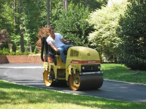 Asphalt Drum Roller — Oilville, VA — Wells Paving & Seal Coating