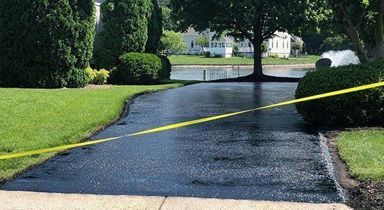 Sealcoated Road — Oilville, VA — Wells Paving & Seal Coating