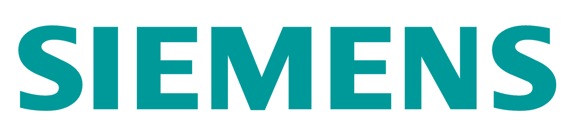 Logotipo de SIEMENS en color verde azulado sobre fondo blanco.