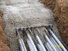 commercial electrical contractors laying the ground work for electrical things