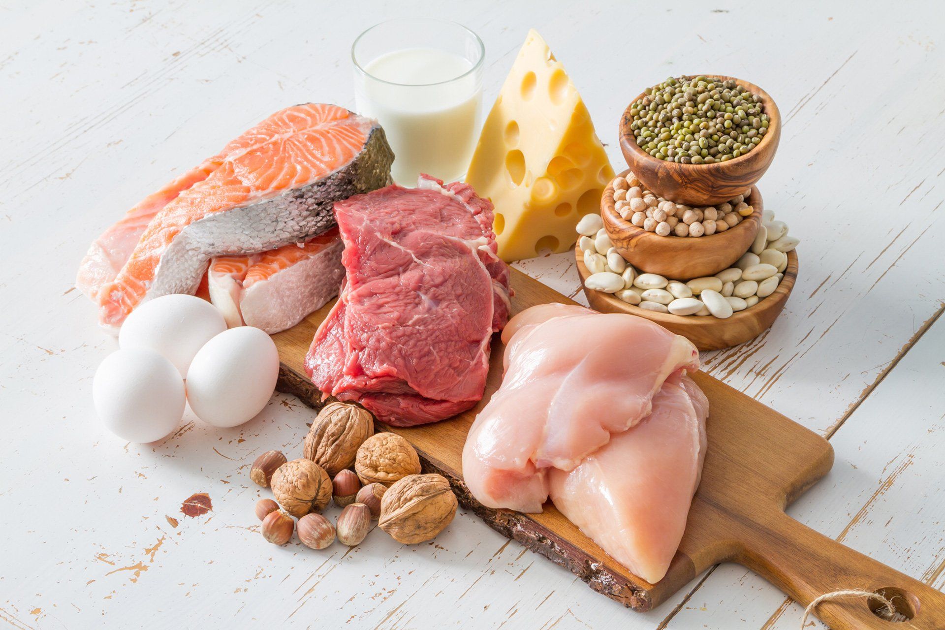 food on a cutting board