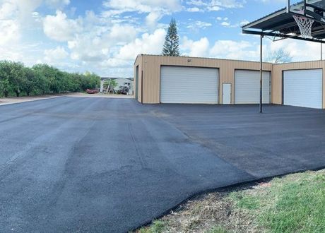 Newly paved driveways — Edinburg, TX — Lone Star Asphalt Services LLC Newly paved driveways — Edinburg, TX — Lone Star Asphalt Services LLC