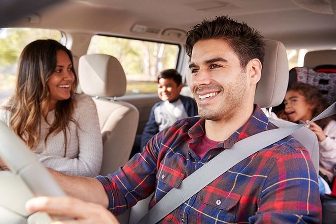 Happy Family Inside the Car — Greenacres FL — Roy-Roth Agency