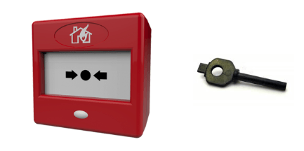CQR Manual Call Point & Test Key