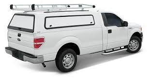 Commercial Ladder Racks on a White Truck