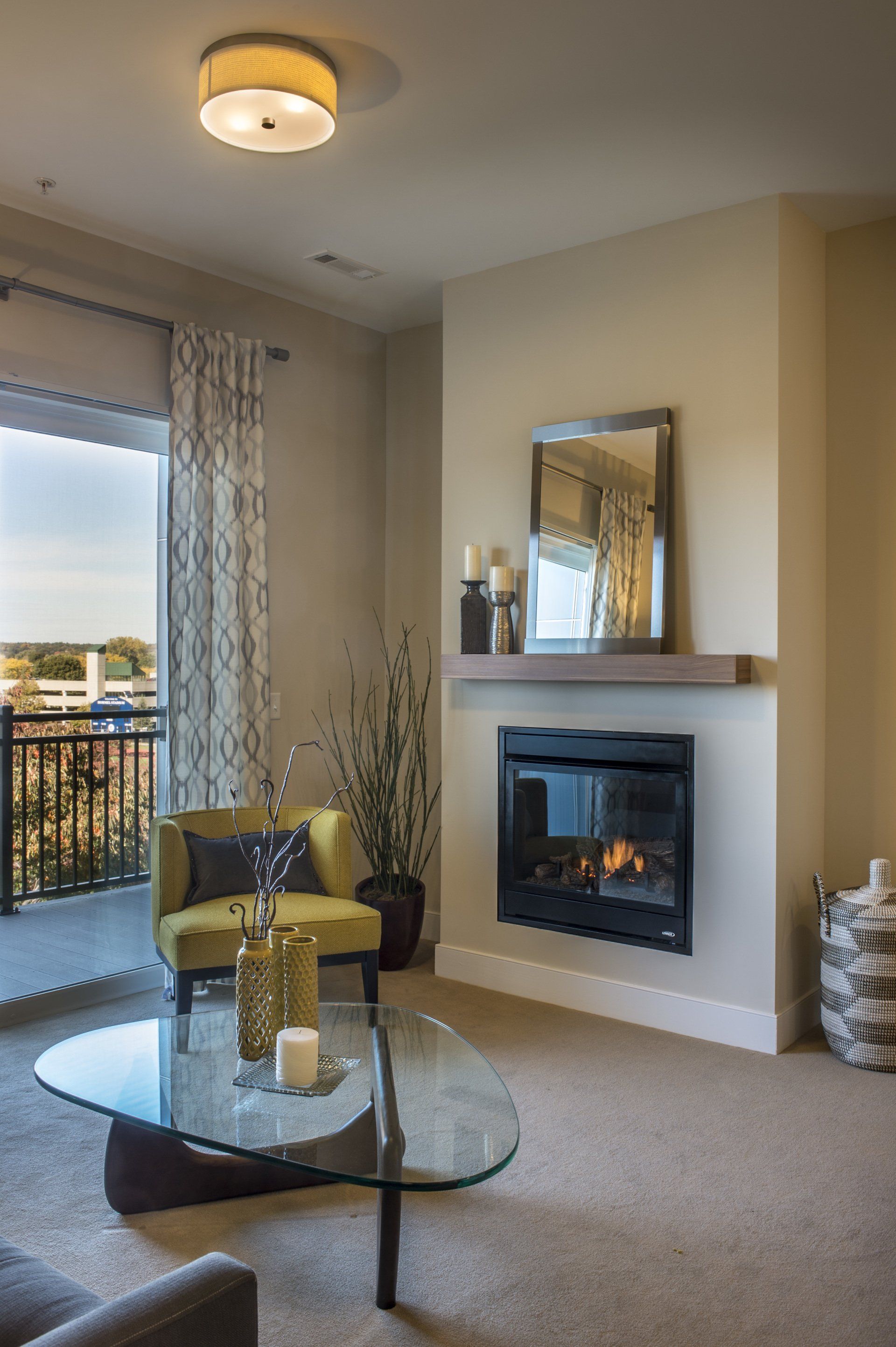 apartment fireplace