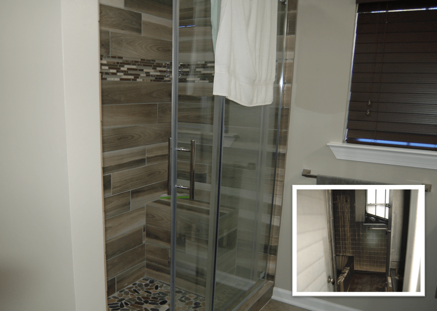Before & After bathroom fire damage