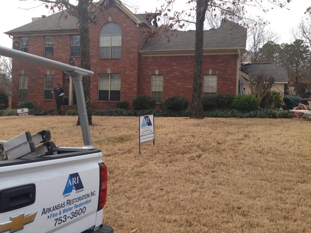fire damage restoration completed by ARI | the best fire damage restorer in arkansas