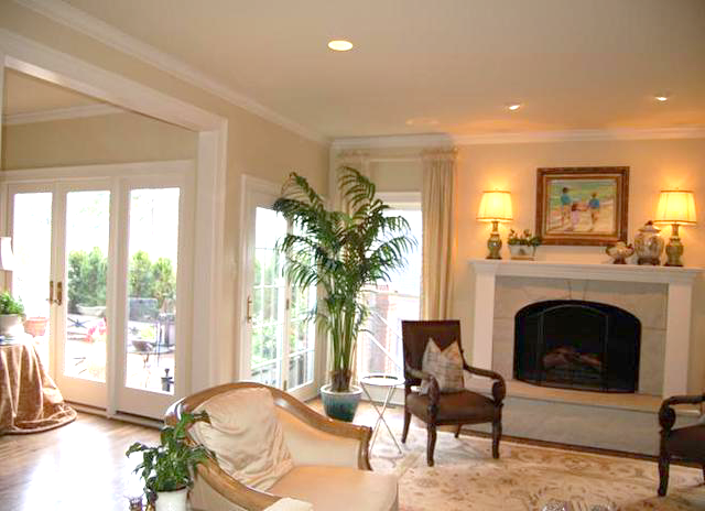 remodeled living room in home done by ari in arkansas