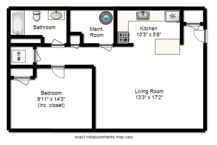 1 BED