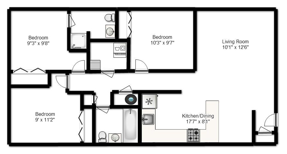 3 BED