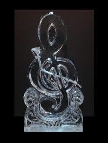Music themed ice luge Philadelphia PA