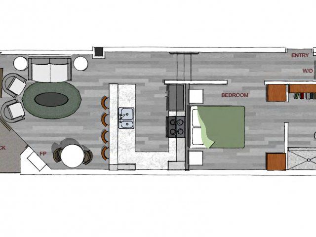 1 Bed, 1 Bath