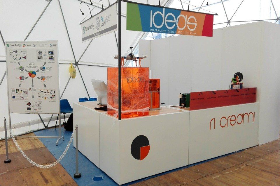 Dipartimento Ingegneria Industriale Federico II Napoli – Bancone espositivo ricerca scientifica