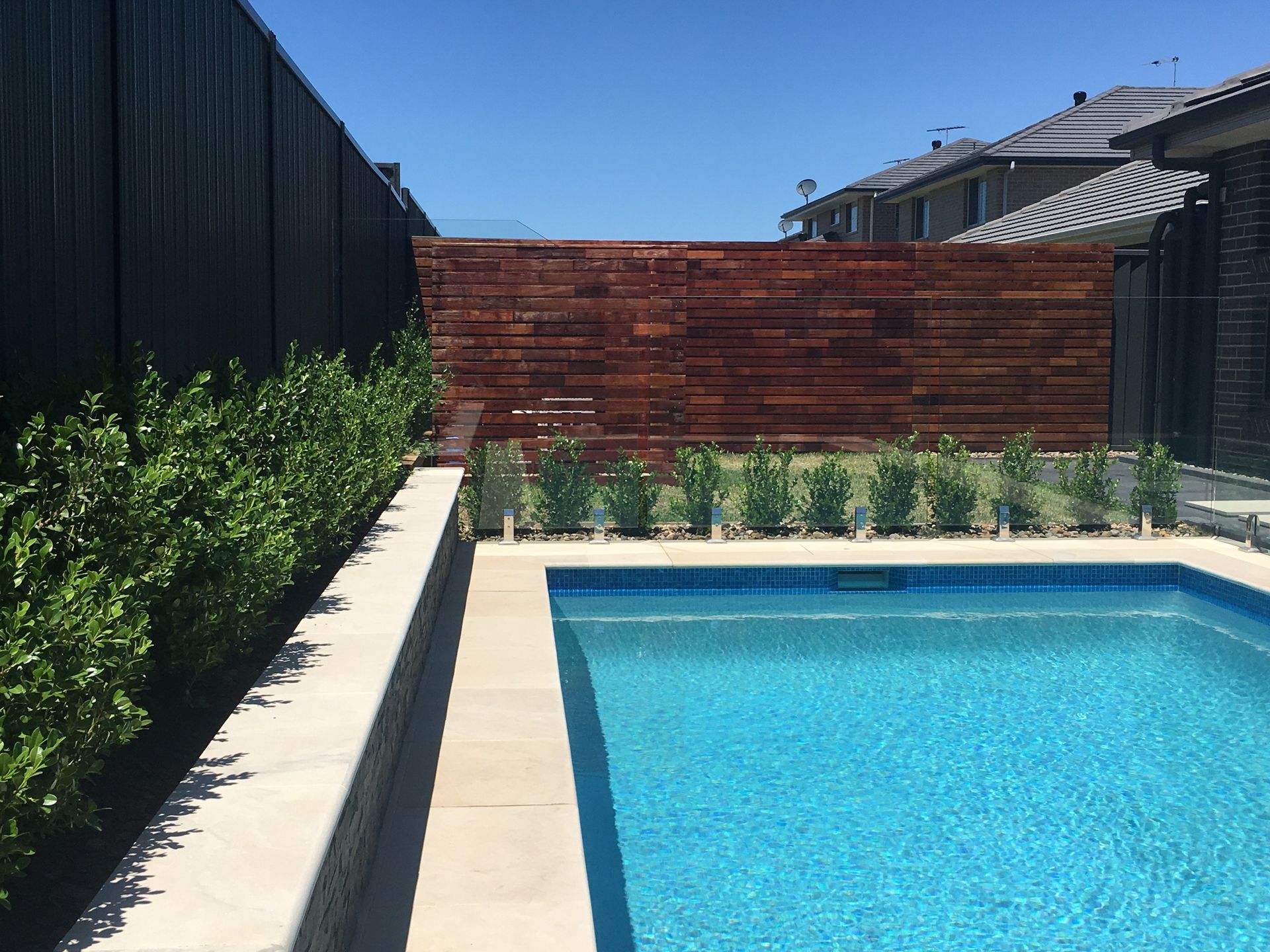Lawn landscaping work 
