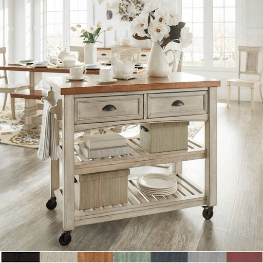 rolling kitchen island