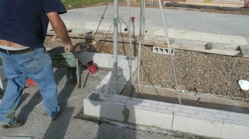 costruzioni con mattoni in cemento