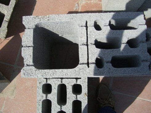 produzione di mattoni in cemento