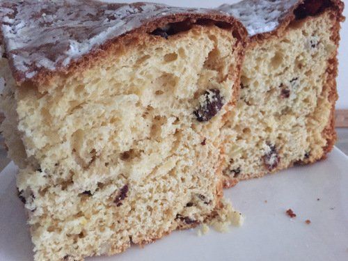 Recipe makes four large Panettone