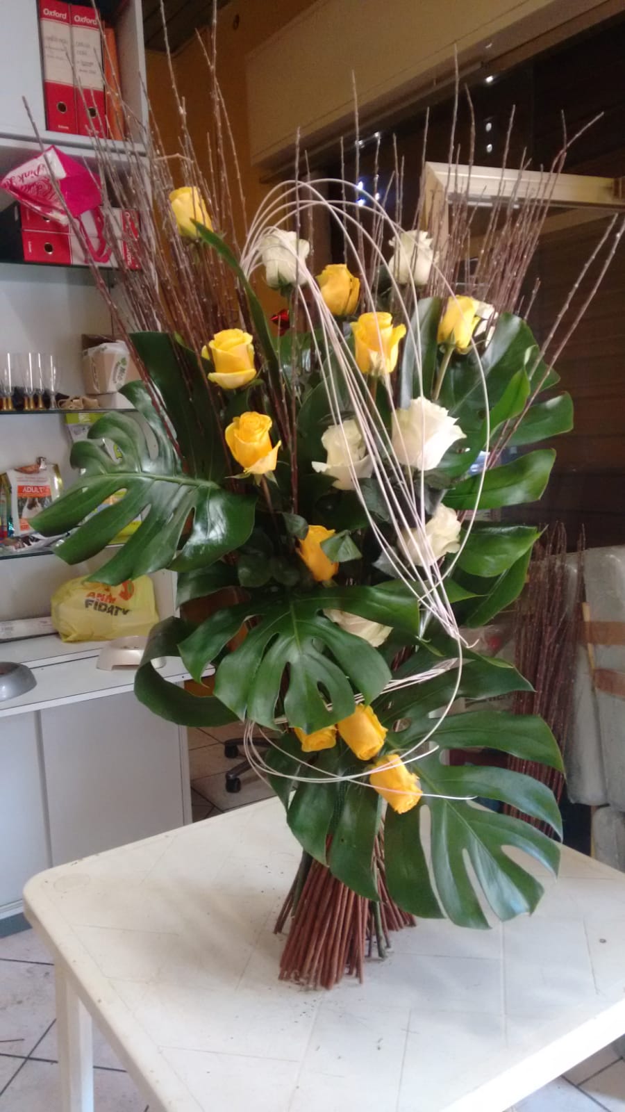 composizione floreale per funerale