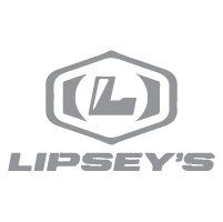 Lipsey's logo: gray emblem with a stylized 