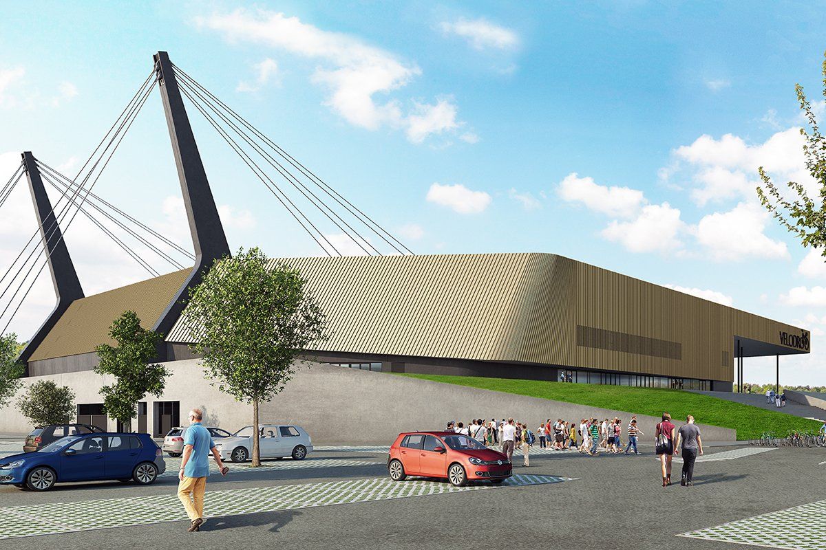 Nuovo velodromo di Spresiano (TV)  Previsione di impatto acustico di un nuovo velodromo di 6.000 posti e Spresiano (TV) (per conto di BMS progetti srl, giugno-dicembre 2017) e progettazione dei requisiti acustici passivi e degli interventi di correzione acustica.