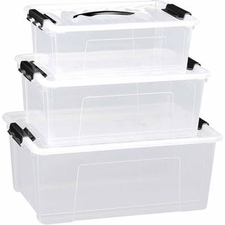 Clear plastic storage solutions