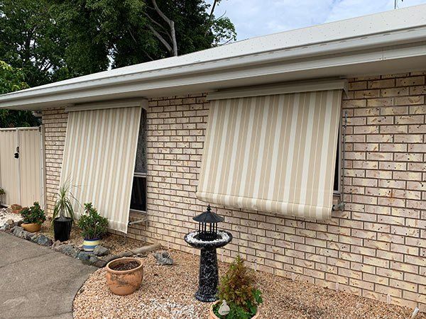 awnings on front porch