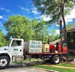 water well drilling rig operated by Dallas Drilling water well drilling rig operated by Dallas Drilling